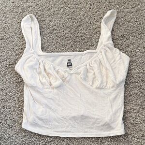 Me to We Ivory Gathered Camisole